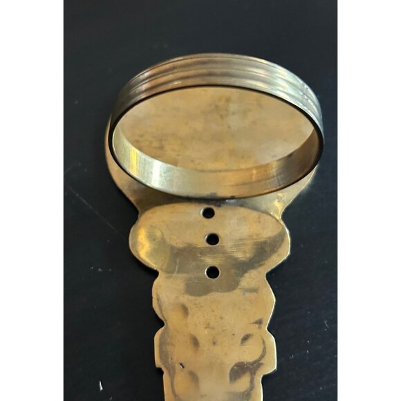 Hammered Brass Snowman Napkin Rings Set Of 6 Christmas Kitchen Decor - Picture 4 of 6